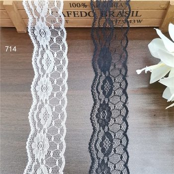 Spot Wholesale 4cm White Lace Flower Mosquito Net Umbrella Clothing Accessories Accessories Non-Elastic Wave Lace