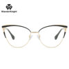 New Cat's Eye Metal Frame Optical Anti-blue Light Computer Glasses Glasses Stainless Steel Frame