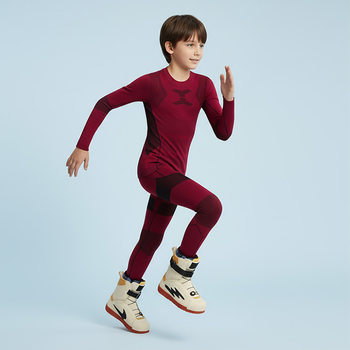 Children's Quick-Drying Clothing and Pants for Outdoor Skiing, Moisture-Wicking, Breathable, High-Elastic Support, Warm and Quick-Drying Suit Intimates