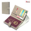 Foreign trade new genuine leather passport bag unisex ultra-thin multi-function wallet ticket holder passport ID bag cross-border