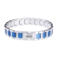 1# silver blue + box