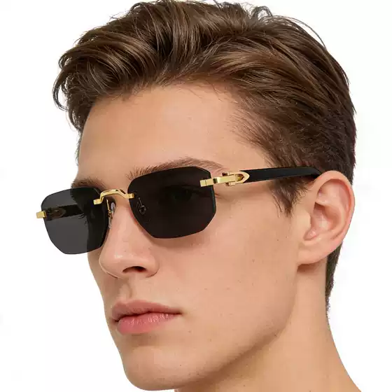 Ct0622S Fashionable Frameless Personalized Sunglasses for Men and Women, Casual and Versatile, Vacation Beach Sun Protection Sunglasses Cross-Border Sun