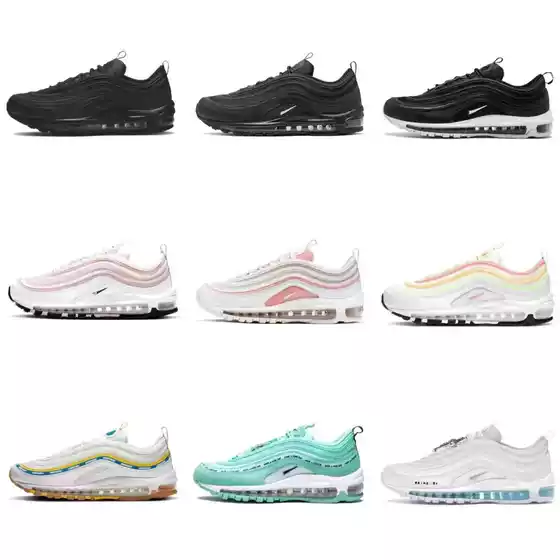 Putian Chunyuan Nai Guan Air Max 97 Retro Non-slip Wear-resistant Air Cushion Low-top Casual Running Shoes for Men and Women