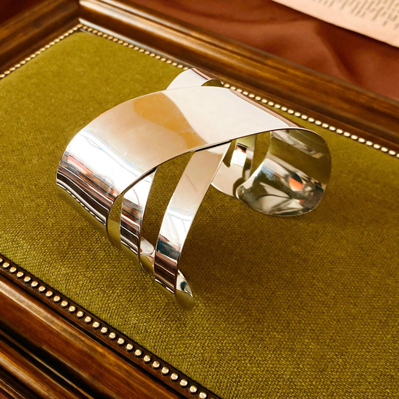 欧美跨境简约时尚手镯臂环小众冷淡风气质手环高级感百搭手饰批发