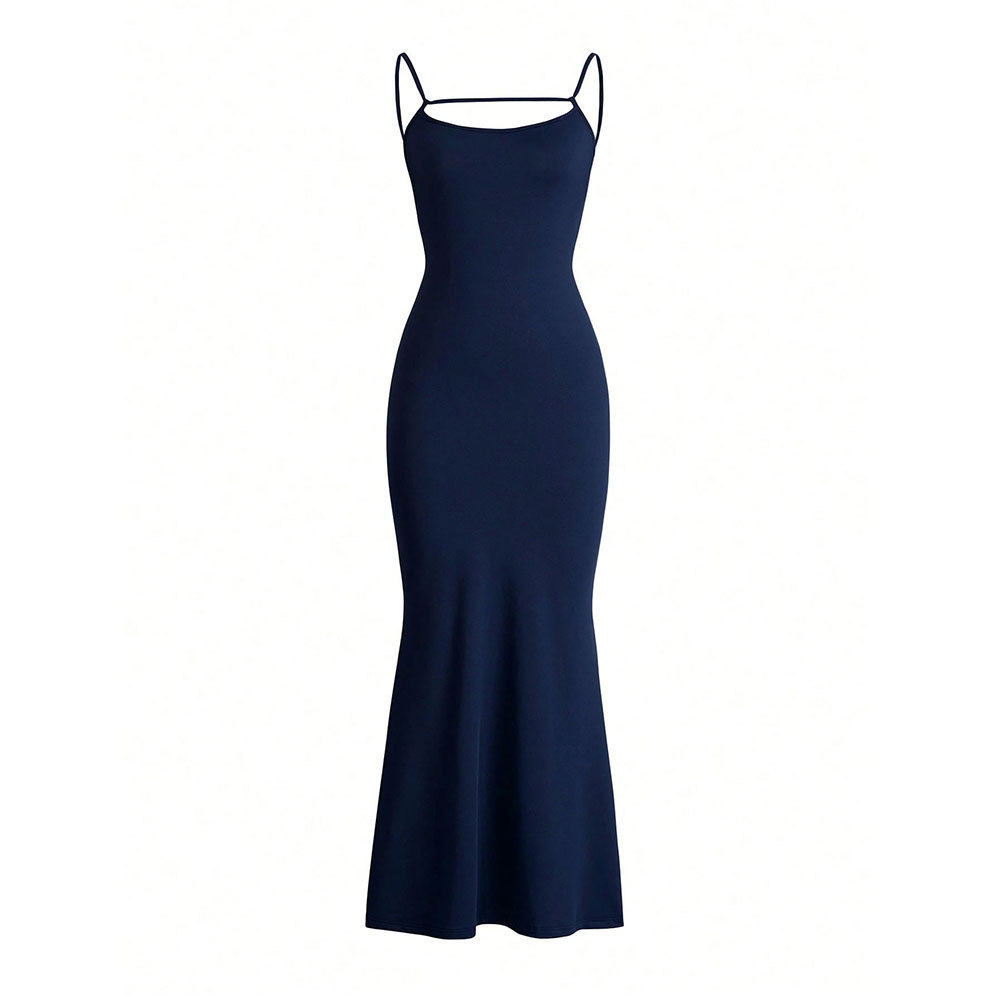 Elegant Backless Short Sleeve Dress Sexy Design Party Wear Evening Gown Wholesale Availability