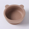 Baby silicone food supplement bowl food grade silicone spoon Fork children learn to eat bowl baby snail sucker Bowl suit