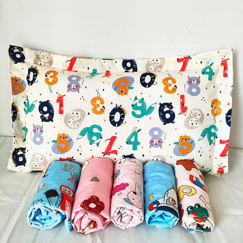 Cartoon Children's Pillowcase Cotton 30*50 Children's Pillowcase Cotton Baby Kindergarten Nap Pillowcase