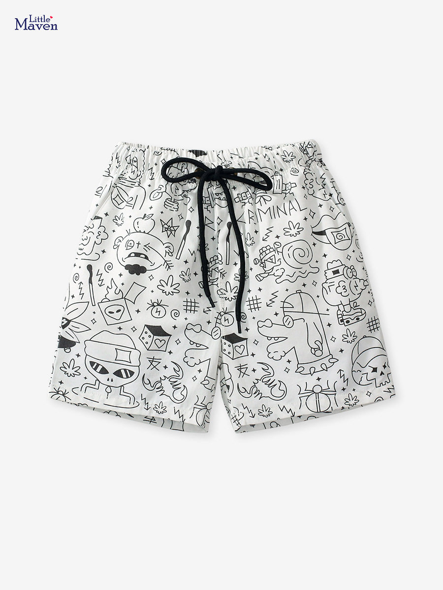 Summer Sport Boys' Shorts, Casual Trendy Kids' Pants, Cotton Boys' Trousers