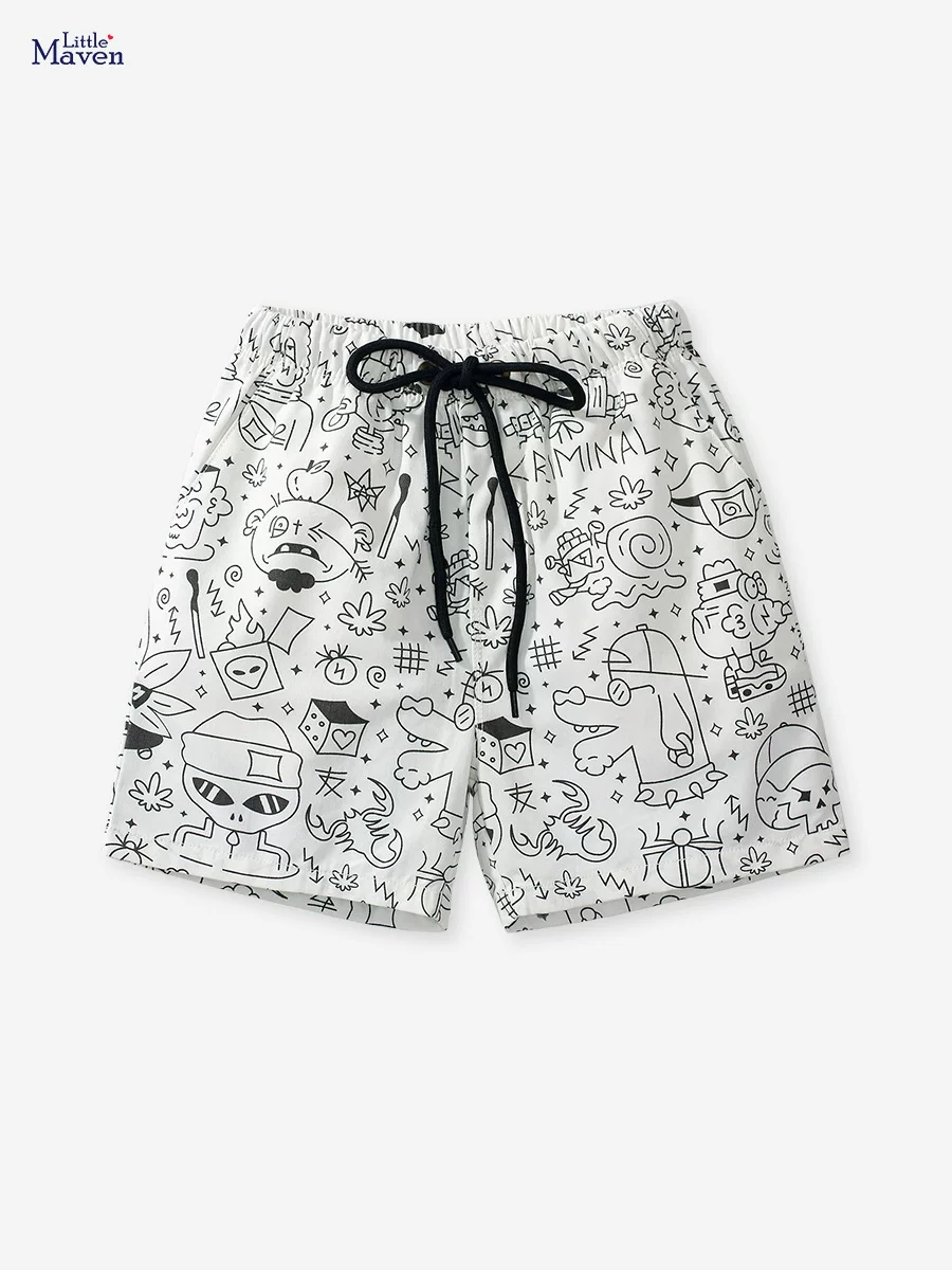 Summer Sport Boys' Shorts, Casual Trendy Kids' Pants, Cotton Boys' Trousers
