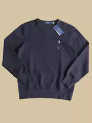 Cross-Border Supply of High-Quality Rl Long-Sleeve Classic Sweatshirts with Embroidered Pony Logo for Men and Women