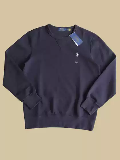 Cross-Border Supply of High-Quality Rl Long-Sleeve Classic Sweatshirts with Embroidered Pony Logo for Men and Women
