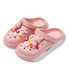 2025 Summer Cartoon Children's Croc Shoes for Girls and Middle-Aged Children Cute Baotou Sandals and Slippers Beach Shoes for Boys