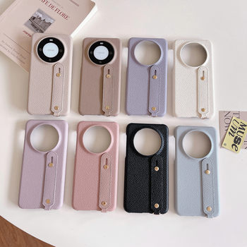 New Model Suitable for Google Pixel 9A Back-Cover Leather Wristband Stand Samsung S24 Anti-Drop Phone Case 10 New