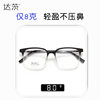 Rubber titanium big face slimming glasses frame ultra light glasses frame men's and women's glasses frame wholesale 88037