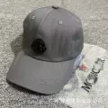 Gray leather label
