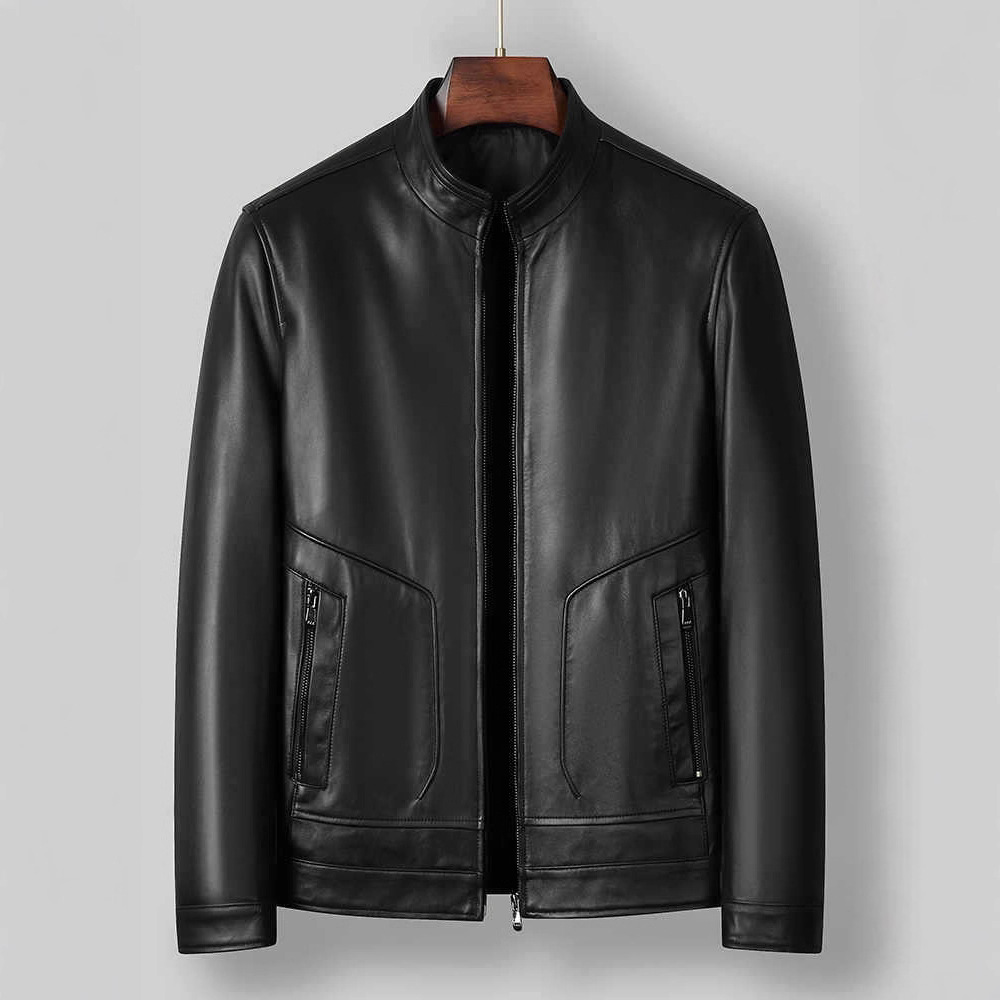 Áo Da Nam Chất Liệu Da Bò Hàng Mùa Xuân Thu Đông