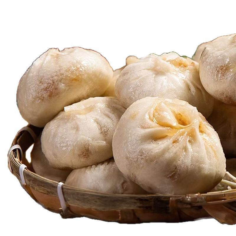 Quick-Frozen Old Dough Fresh Meat Buns Breakfast Semi-Finished Products Heated Ready-To-Eat Buns Small Steamed Buns Handmade Kidsren's Breakfast Buns