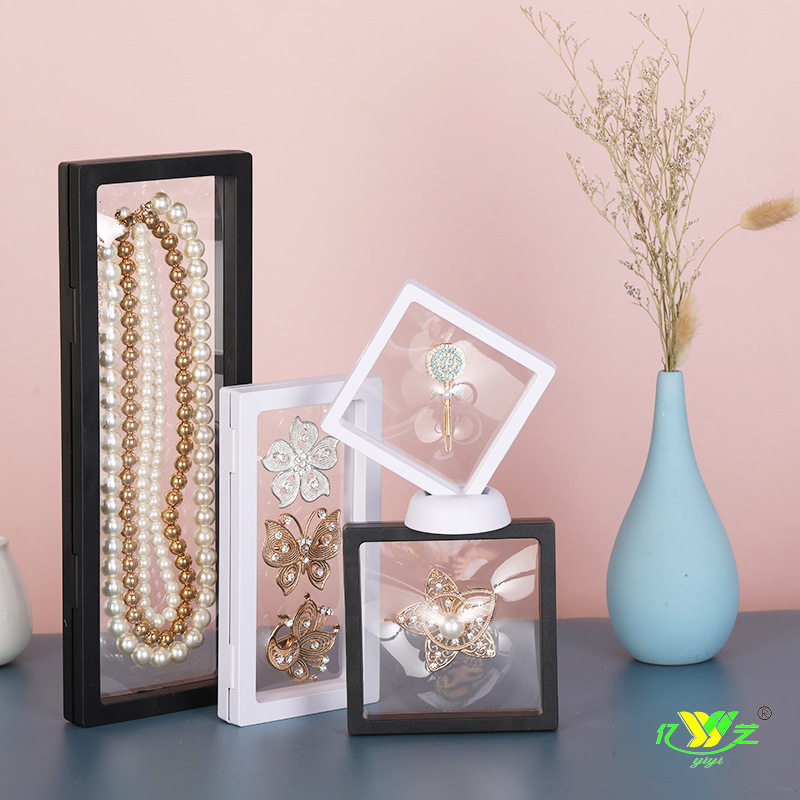 Transparent Pe Film Box Thin Floating Packaging Display Box Ring Necklace Jewelry Jewelry Box Product Gift Box Manufacturer