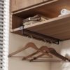 No-Drill U-Shaped Balcony Cabinet Under-Shelf Storage Rack for Home Dormitory Multifunctional Clothes and Underwear Drying Rack