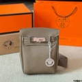 Elephant gray silver buckle