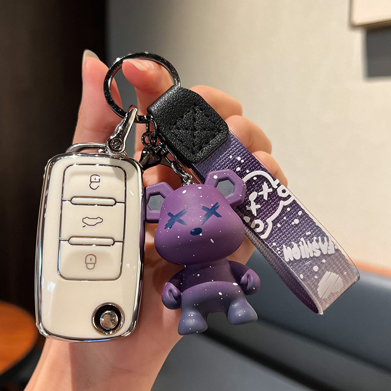 Applicable to Volkswagen New Bora Sagittarius polo Key Case Tuguan Exploration Yue Lingdu Langyi Exploration Ge Jia Brigade Key Case