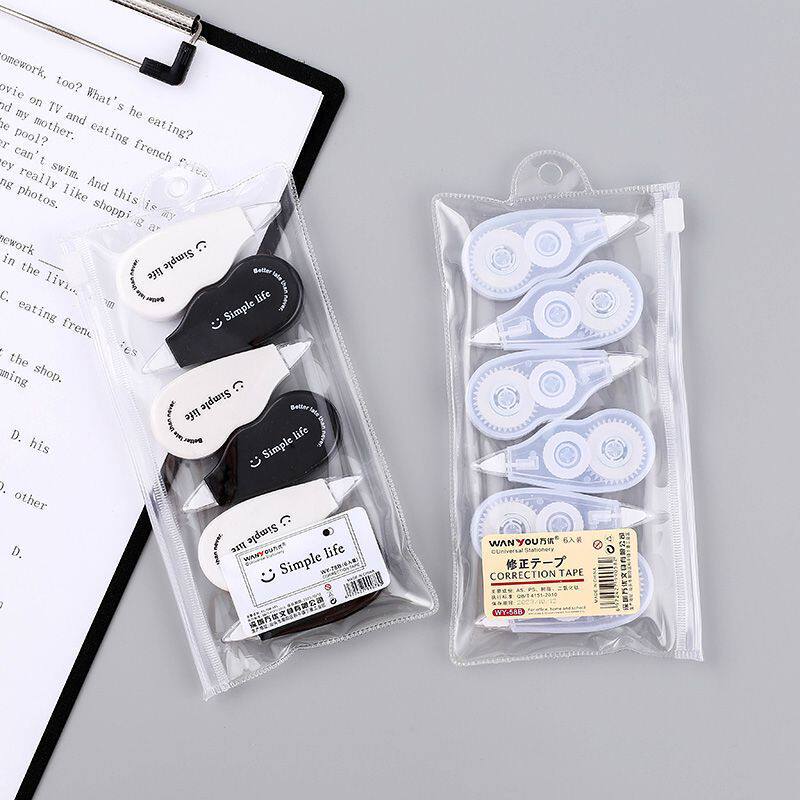 Simple Correction Tape Mini Cute Japanese Style Correction Tape Korean Version Multifunctional Correction Tape Correction Tape Wholesale Dropshipping