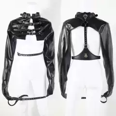 SM Factory Black Leather Compulsory Bound Clothes Sin Bound and Bound Clothes Wholesale Cross-border Platform