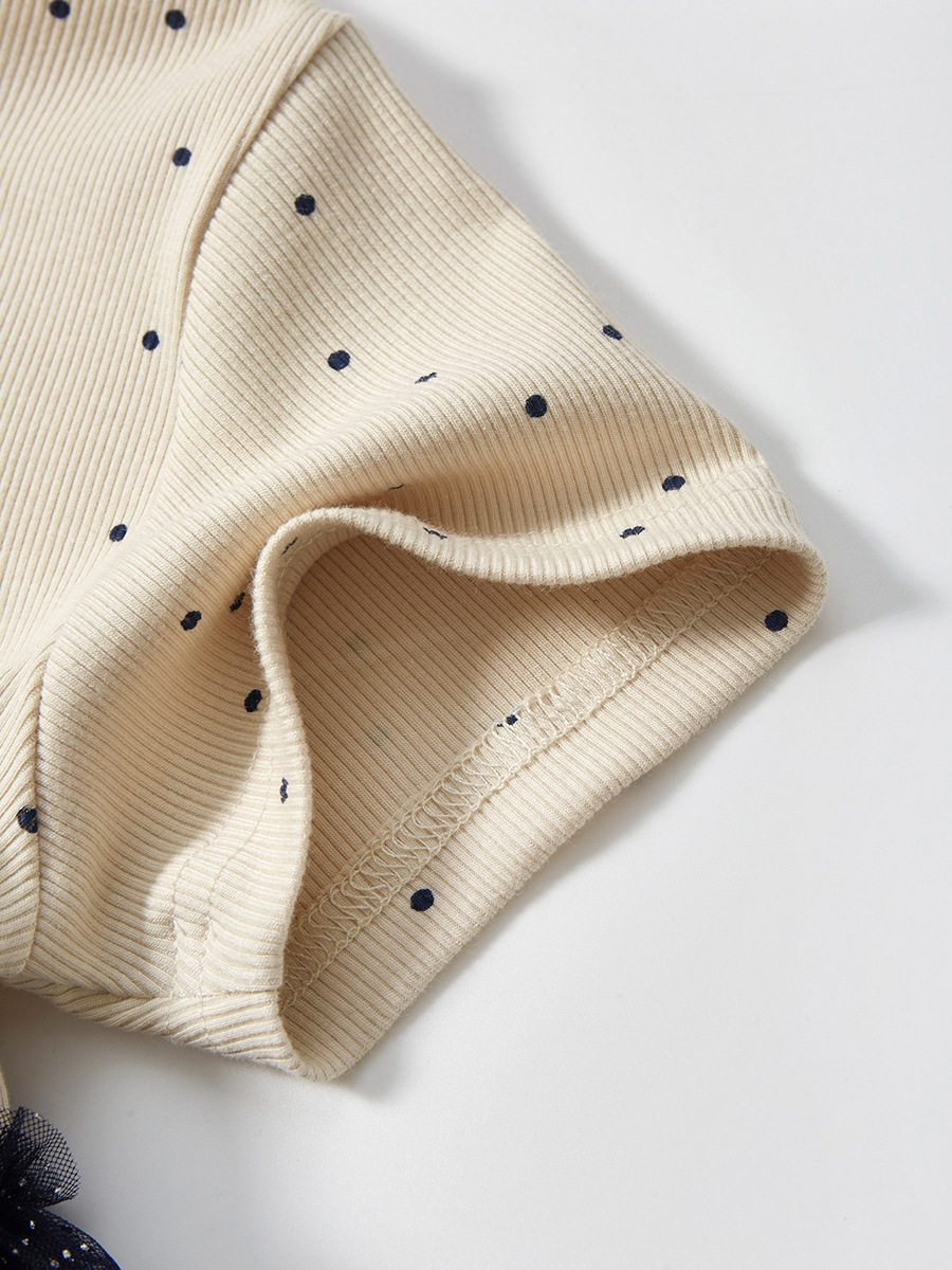 Gaun mesh kartun anak perempuan musim panas, gaun princess lengan pendek lucu