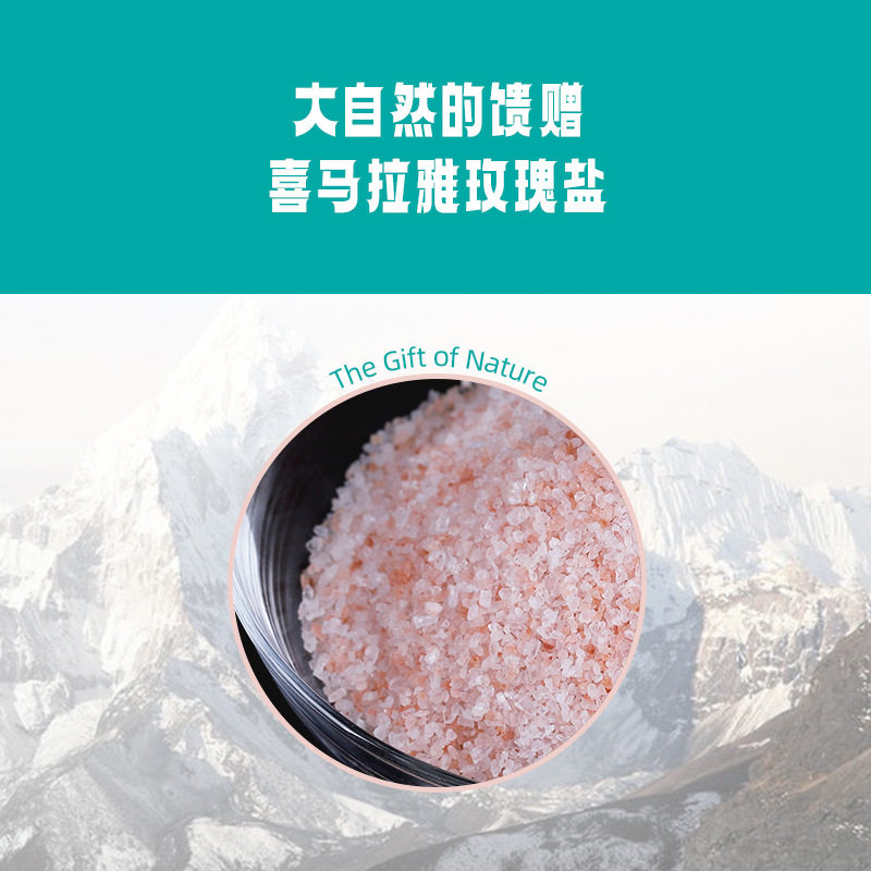 Himalayan Pink Salt Rose Salt Bagged 500g Light Pink Granular Bath Salt Imported from Pakistan Mineral Salt