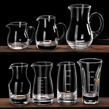 Wholesale Liquor Dispenser, Wine Jug, Decanter, Household Glass Flask, Scale Handle, Seven-Character Jug, Wine Set