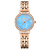 Стальная лента с розовой оболочкой и голубой поверхностью