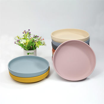 Baby's Silicone Dinner Plate Children's Silicone Suction Cup Supplementary Bowl Fruit Plate Learn to Eat Drop-resistant Children's Tableware Set