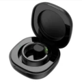 Health Smart Ring - Black + Black Charging Case (with Magnetic Charging Cable + USB-C Charging Cable) - Size 6