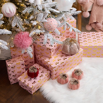 Cross-border New Christmas Decorations Gift Box Gift Bag Heap Gift Empty Box Holiday Scene Layout