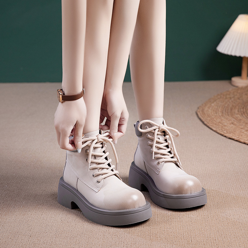 (Mới) Mã K3467 Giá 2190K: Boot Cổ Thấp Nữ Wetdi Kẻ Caro Hàng Mùa Xuân Thu Đông Kẻ Caro Đế Cao Giày Dép Nữ Chất Liệu G05 Sản Phẩm Mới, (Miễn Phí Vận Chuyển Toàn Quốc).