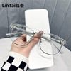 2204 New K9085 Influencer Picks Anti-Blue Light Glasses Men's K-Style Trendy Tr Eyebrow Frame Myopia Glasses Frame