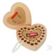 Black walnut love milk tooth box lanugo tooth collection commemorative preservation box newborn beech heart-shaped milk tooth box