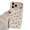 Ins Bow Flower Suitable for Apple 17Promax Mobile Phone Case Ip16 Drum Bag Leather Pattern 15Pro Korean Style 14 Women