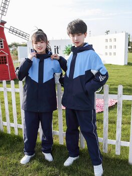 Elementary School, Junior High School and High School Uniforms, Class Uniforms, Waterproof and Warm, Removable and Velvet Children's Jackets