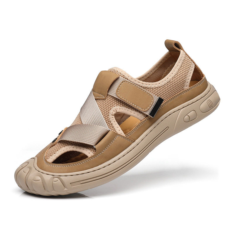 Sandal Nam Quai Dán Thoáng Khí Chống Trượt Đế Cao 3cm