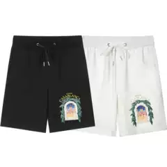 American high street fashion brand shorts Starry Sky Castle letter printed casual shorts men's personalized sports shorts summer