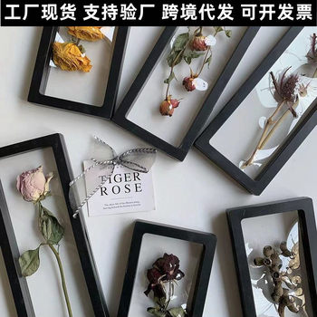 Factory Ready-Made Valentine's Day Dried Rose Flower Storage Photo Frame Display Stand Necklace Jewelry Animal and Plant Specimen Storage Rack