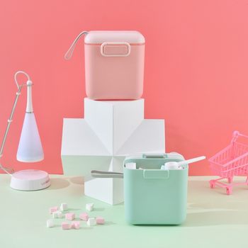 Portable Milk Powder Box Portable Outgoing Baby Large Capacity Milk Powder Storage Tank Baby Pack Milk Powder Sealed Box Milk Powder Pot