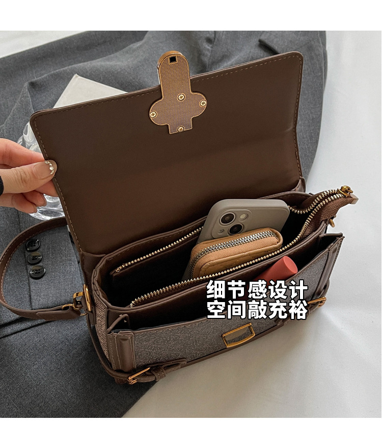 Foreign Style Small Square Bag Shoulder Bag Niche Design High-end Sense Bag Women's Internet Hot Super Hot Handbag Fashion Crossbody Bag 8 O1CN01osSAT31SSiWofeMMn !!2218042692246 0 cib