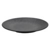 Kaiba Melamine Plate Japanese Imitation Porcelain Black Round Plate Hot Pot Dish Barbecue Plate Western Steak Flat Plate Commercial