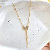 French Style Pearl Butterfly Necklace Women's Light Luxury Niche Lockbone Chain 2024 New Explosive High-end Fashion All-match