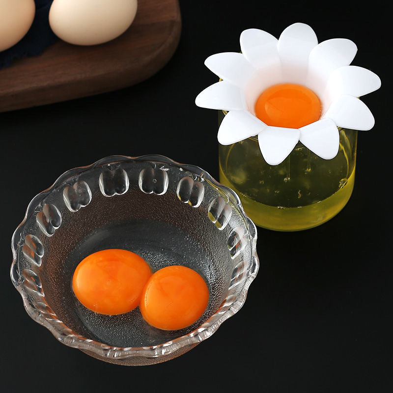 Daisy Egg White Separator, Household Egg Yolk and Protein Filtering Tool, Creative Baking Flower Egg Separator