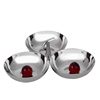 304 stainless steel snack dish penguin shaped handle three-head snack rack fruit dish upscale restaurant bar KTV snack bowl