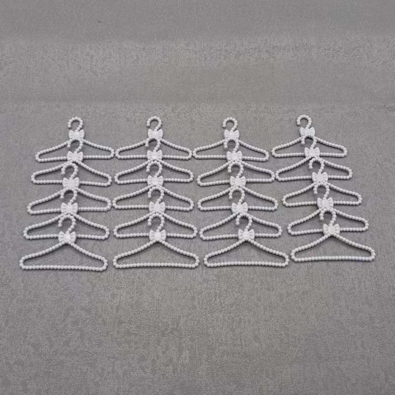30CM6 точек кукольный бант серебристо-серая вешалка вешалка для игрушек пластиковая вешалка аксессуары для кукол Изображение 1