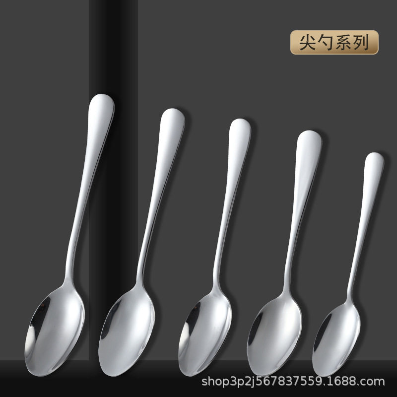 1010 Stainless Steel Western Tableware Knife, Fork and Spoon Four-piece Set, Hotel Owner's Table Knife, Large Spoon, Large Fork, Small Spoon, 24-piece Set